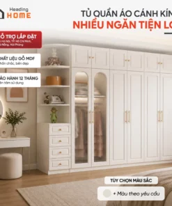 Tủ Quần Áo Cánh Kính Khung